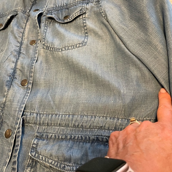 Denim Jean Utility Jacket - size M - Picture 12 of 14